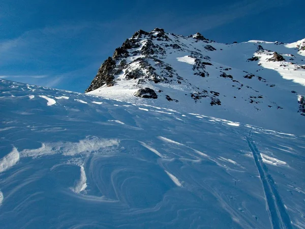 Paradiso sciistico silvretta montagne in austria — Foto Stock