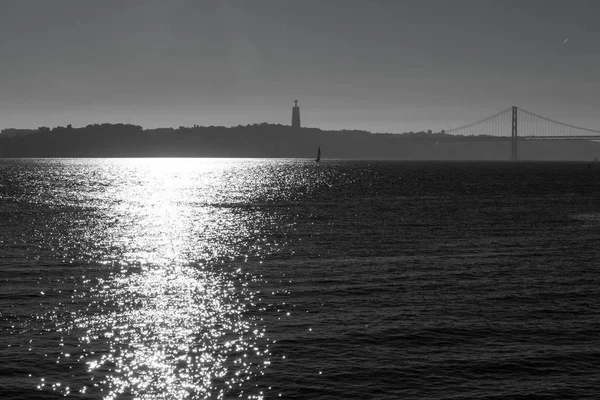 Célèbre Ponte Historique Abril Lisbon Portugais — Photo