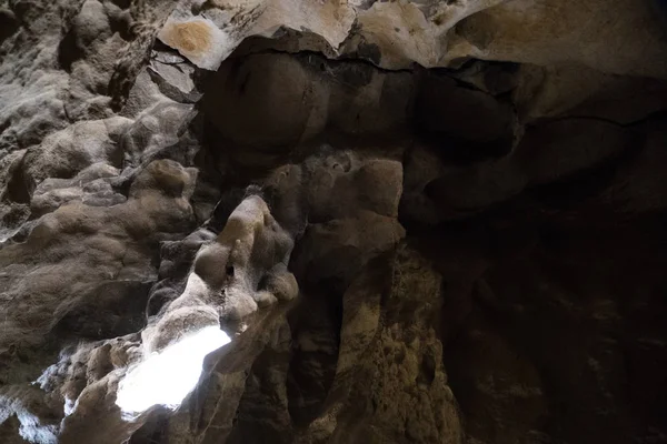 Entrada Para Uma Caverna Pedra Calcária Parque Natural Czech Karst — Fotografia de Stock