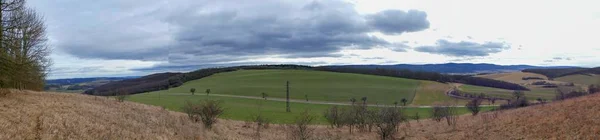 Magnifique Panorama Parc Naturel Karstique Tchèque Paysage Bohème Centrale — Photo