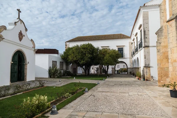 Uma Antiga Igreja Faro Portugal Algarve — Fotografia de Stock