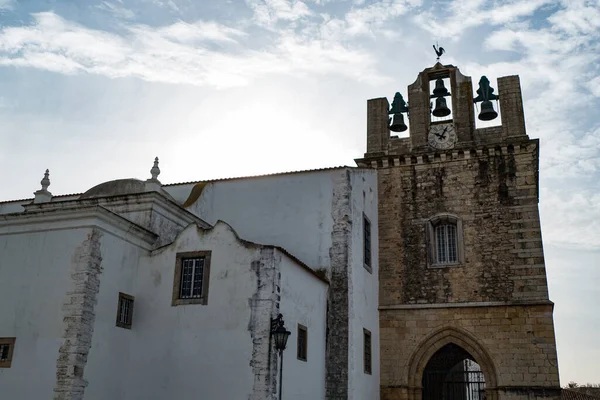 Een Oude Kerk Faro Portugal Algarve — Stockfoto