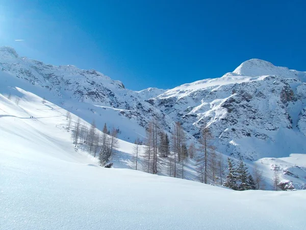 Krásný Slunečný Skitouring Den Rakouských Alpách Horách Tauern Ankogelgruppe — Stock fotografie