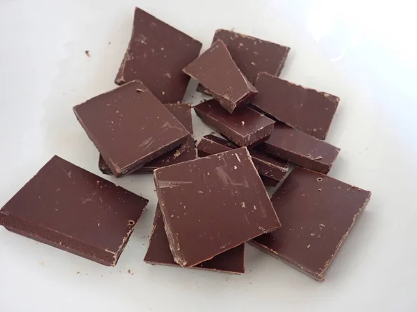 Zelfgemaakte Bereiding Van Zoete Chocoladetaart Keuken — Stockfoto