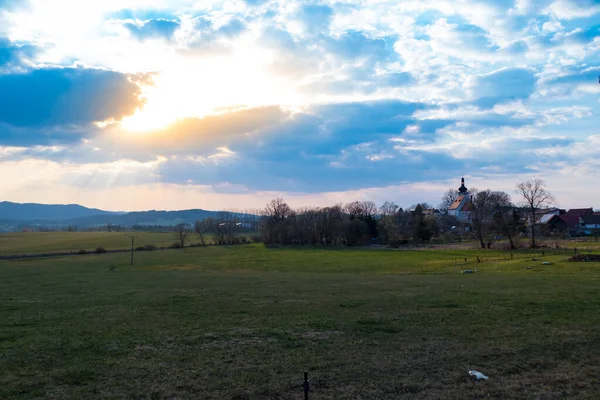 Piękny Czeski Krajobraz Parku Przyrody Sumava Południowych Czechach — Zdjęcie stockowe