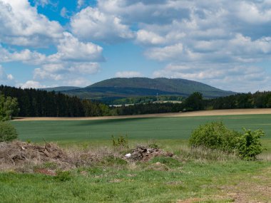 Güney Bohemya 'daki Czech cumhuriyetindeki ulusal park sumavasında güzel doğal manzara.