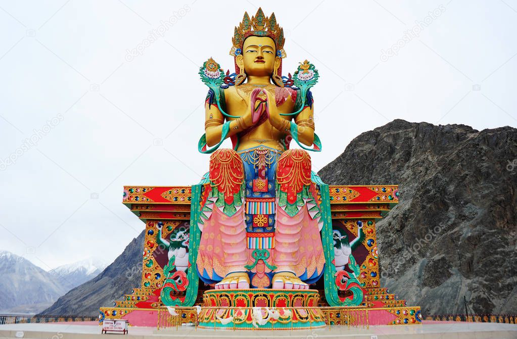 The Big Maitreya Buddha statue, Ladakh, India