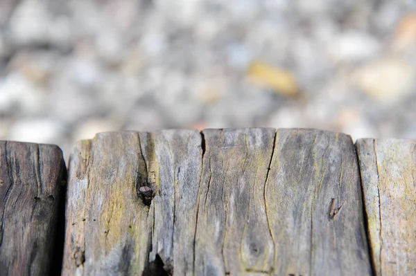 Textura de madera vieja aislada con textura de piedra — Foto de Stock