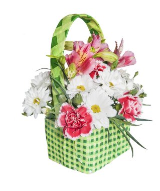  Çiçekler beyaz izole grup