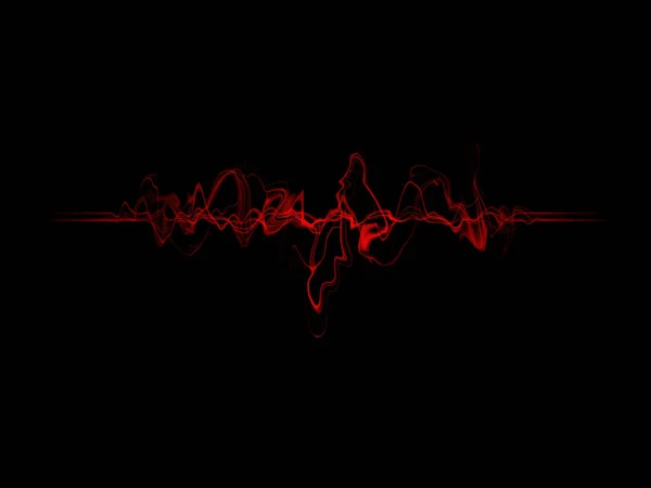 sound wave on black background