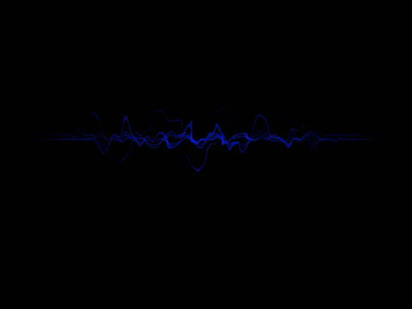 Звуковая волна на черном фоне — стоковое фото