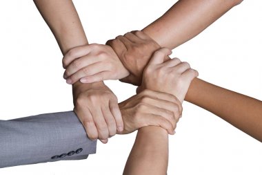 Ekip çalışması işbirliği kavramı elleri vardı