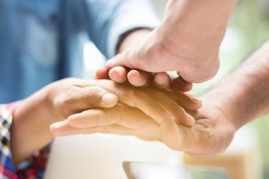 Ekip çalışması işbirliği kavramı elleri vardı