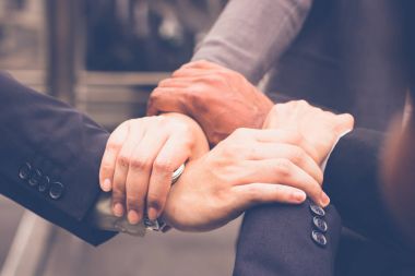 Ekip çalışması işbirliği kavramı elleri vardı