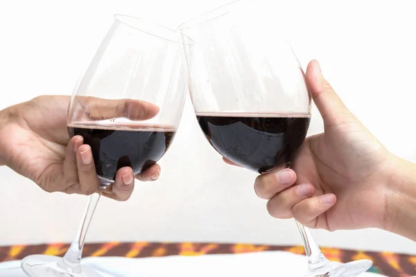 Couple drinking wine — Stock Photo, Image