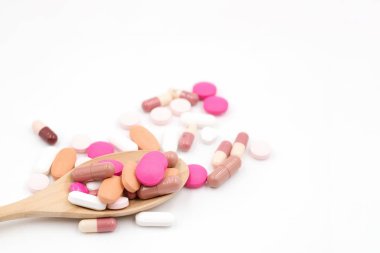 İlaç Tıp hap, Tablet ve kapsüller beyaz