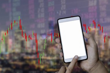 kadar akıllı telefon yandan satınalma borsa exchang iş teknoloji öğe kavramı için alay.