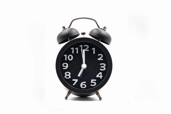 Vintage Style Alarm Clock White Background — Stock Photo, Image