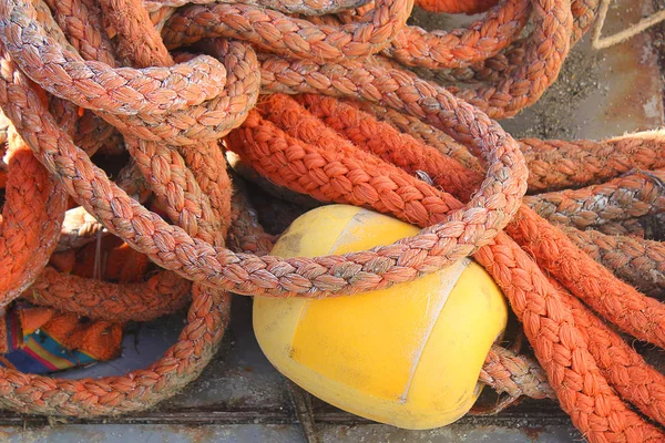 Мотузки для човнів — стокове фото