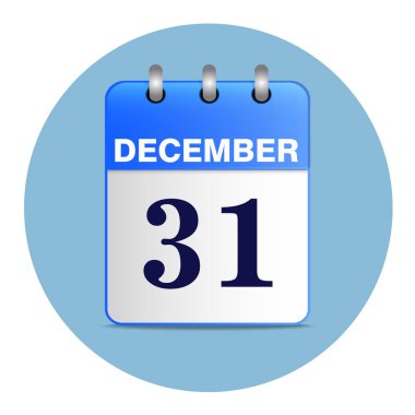 Mavi tonlarında yeni yıl vektör