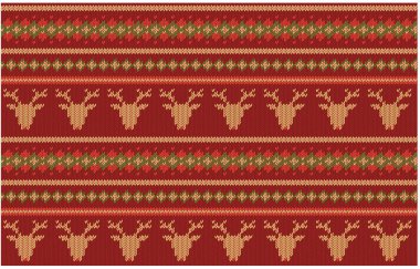 Bordo arka plan üzerinde Dikişsiz örgü desen