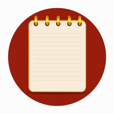 Sayfa boş defter sarı renk