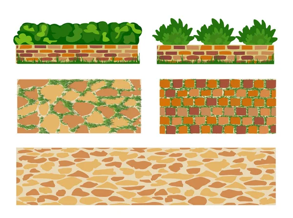 Verzameling elementen voor landschap ontwerpen — Stockvector