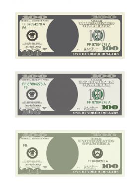 Bill yüz dolar üç seçenekleri.