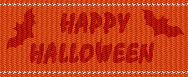Palabras Feliz Halloween en el fondo de la textura de punto . — Archivo Imágenes Vectoriales