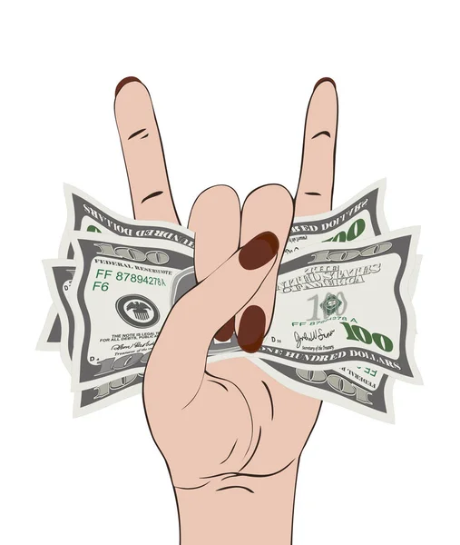 Rock-n-roll el hareketi yapıştı para birimi ABD ile.