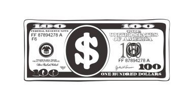 düz çizgi film tarzı, siyah-beyaz seçeneği 100 dolar.