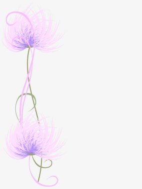  Krizantem tasarım öğesi ile çiçek arka plan.