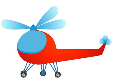 karikatür helikopter illüstrasyon.