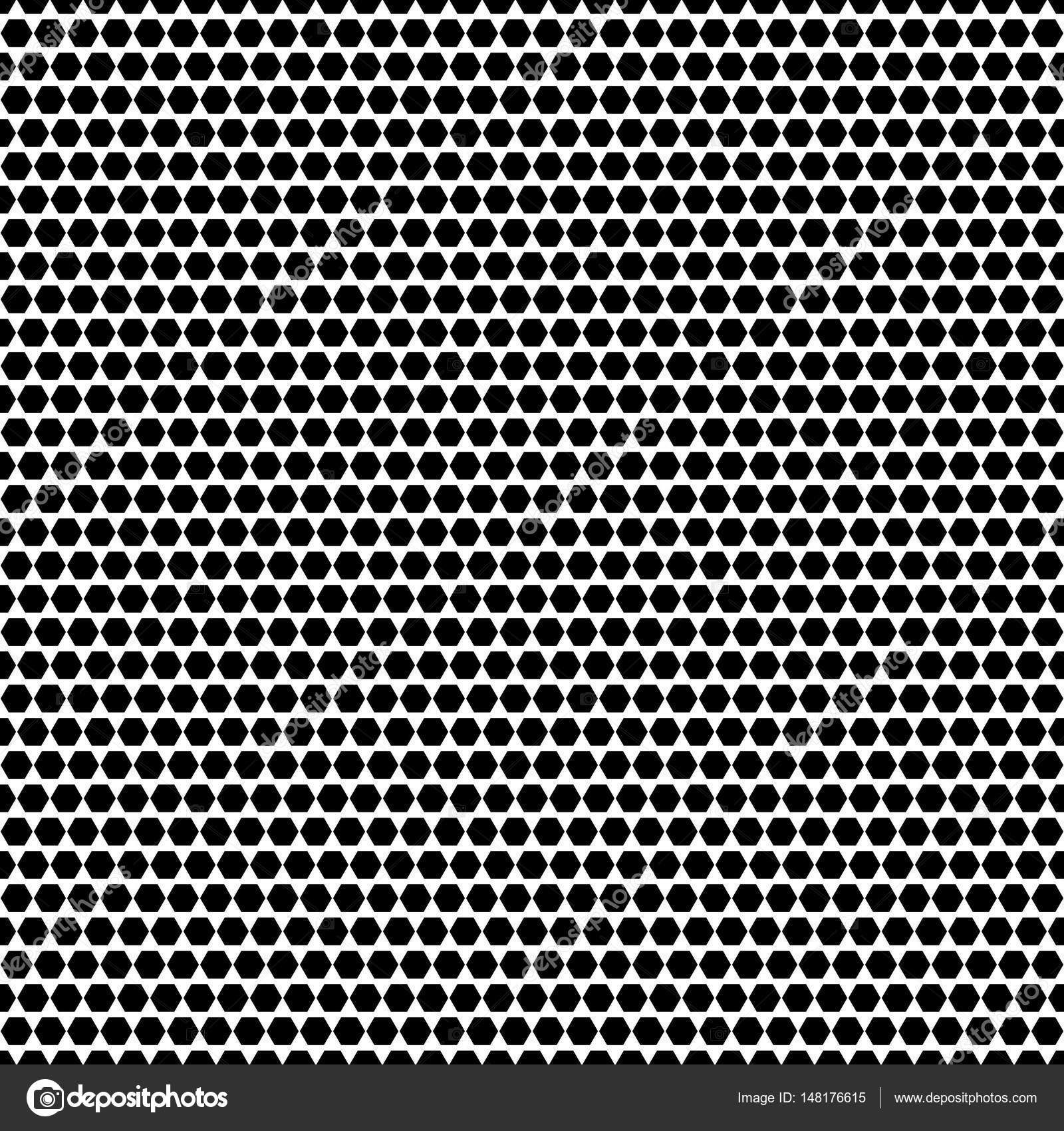 Seamless texture perforated pattern metal surface with hexagons