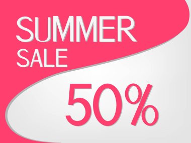 Yaz indirimi afişi.