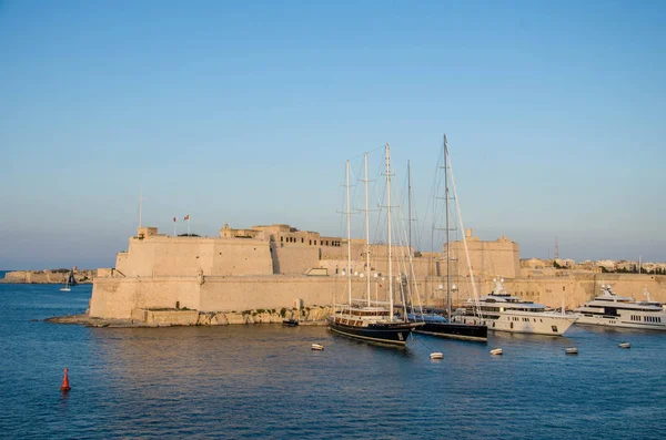 Fort San Angelo Vittoriosa Trzy Miasta Malty Europa — Zdjęcie stockowe