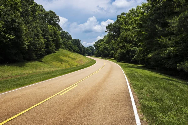 Vista del Natchez Trace Parkway en Mississippi — Foto de Stock