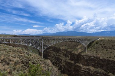 The Rio Grande Gorge Bridge near Taos, New Mexico, USA clipart