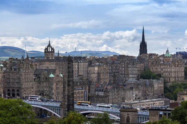 Veduta della città di Edimburgo in Scozia, Regno Unito — Foto Stock