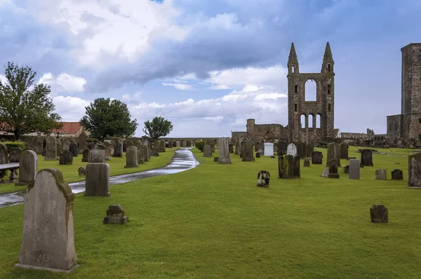 Le rovine della Cattedrale di St Andrews a St Andrews, Fife, Scozia — Foto Stock