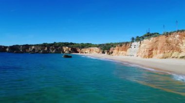 Alemao Beach Portimao, Algarve, Portekiz Hava görünümünü; Kavramı için Portekiz seyahat ve Portekiz'de tatil yaz