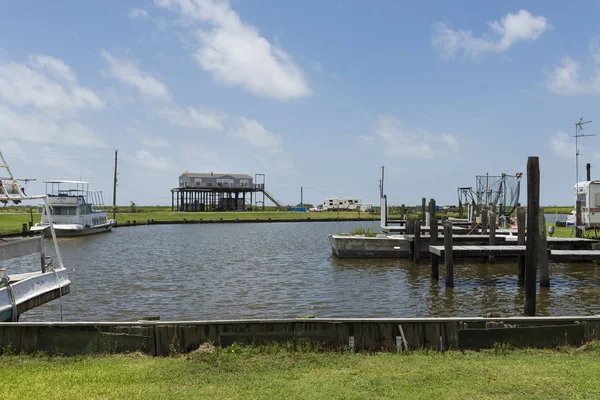 Lake Charles Louisiana Juni 2014 Blick Auf Einen Hafen Ufer — Stockfoto