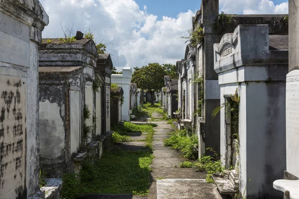 New Orleans Louisiana Juni 2014 Rad Gravar Lafayette Cemetery Staden — Stockfoto