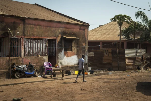 Bissau Republiek Guinee Bissau Januari 2018 Street Scene Stad Van — Stockfoto