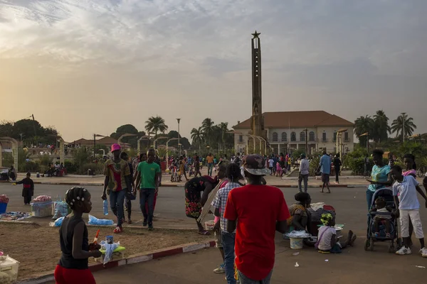 Bissau República Guinea Bissau Febrero 2018 Escena Callejera Ciudad Bissau —  Fotos de Stock