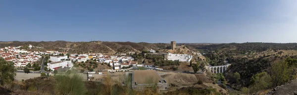 Portekiz Alentejo Kentindeki Geleneksel Mertola Köyünün Panoramik Manzarası — Stok fotoğraf