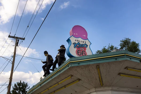 Joliet Illinois Usa Července 2014 Střecha Stánku Zmrzlinou Rich Creamy — Stock fotografie