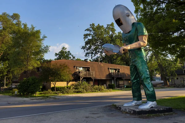 Wilmington Illinois Usa July 2014 Gemini Giant Statue Historic Route — 스톡 사진