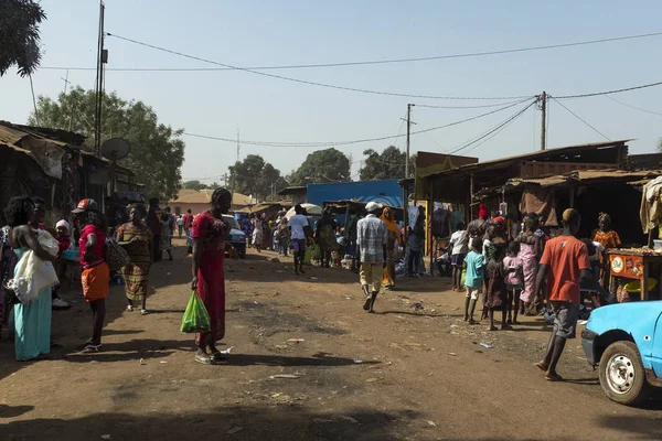 Bissau Republiek Guinee Bissau Februari 2018 Straatscene Stad Bissau Met — Stockfoto