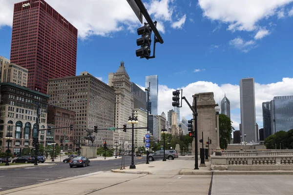 Chicago Illinois Eua Julho 2014 Vista Centro Cidade Chicago Com — Fotografia de Stock